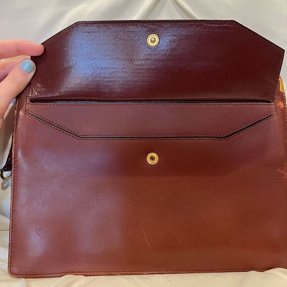 Cartier Unisex Vintage Leather Envelope Clutch Bag and Cigarette Case Luxury - Picture 5 of 15